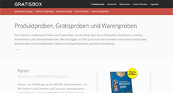 Desktop Screenshot of gratisbox.de