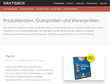 Tablet Screenshot of gratisbox.de
